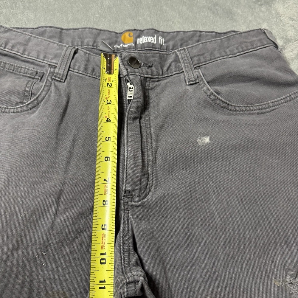 Carhartt‎ Carpenter Gray Workwear Pants Relaxed Fit Size 34x30 Skater Grunge - Picture 8 of 10